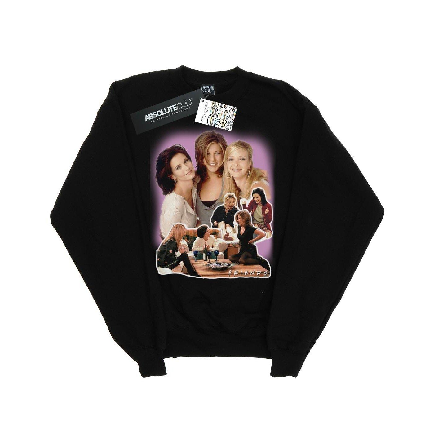 Girls Collage Sweatshirt Herren Schwarz 5XL von Friends