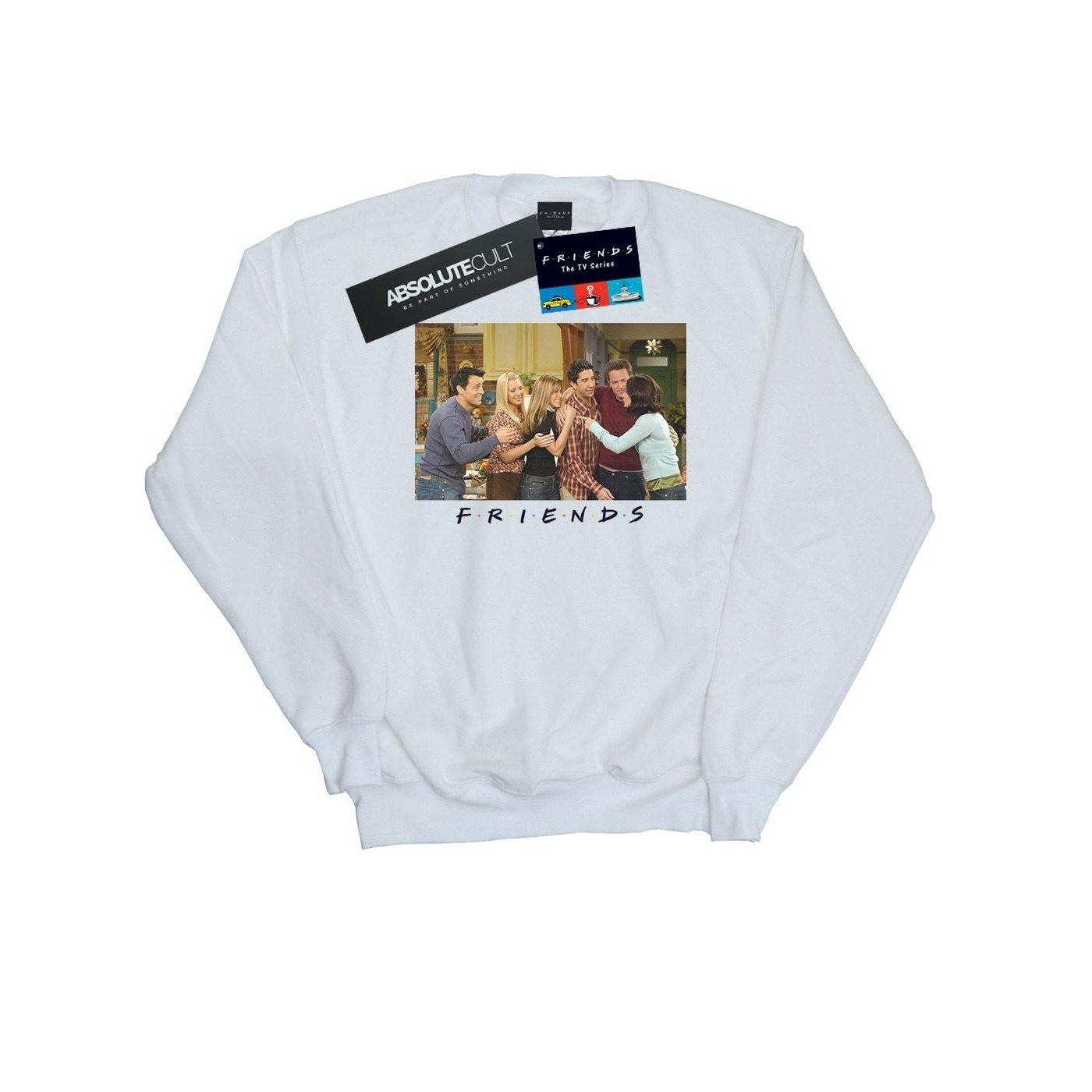 Group Photo Apartment Sweatshirt Damen Weiss XXL von Friends