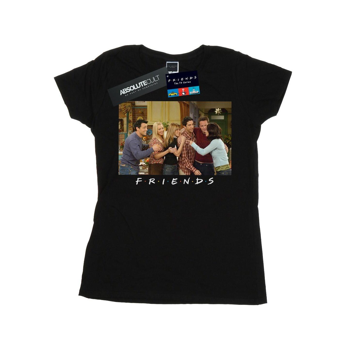 Group Photo Apartment Tshirt Damen Schwarz M von Friends