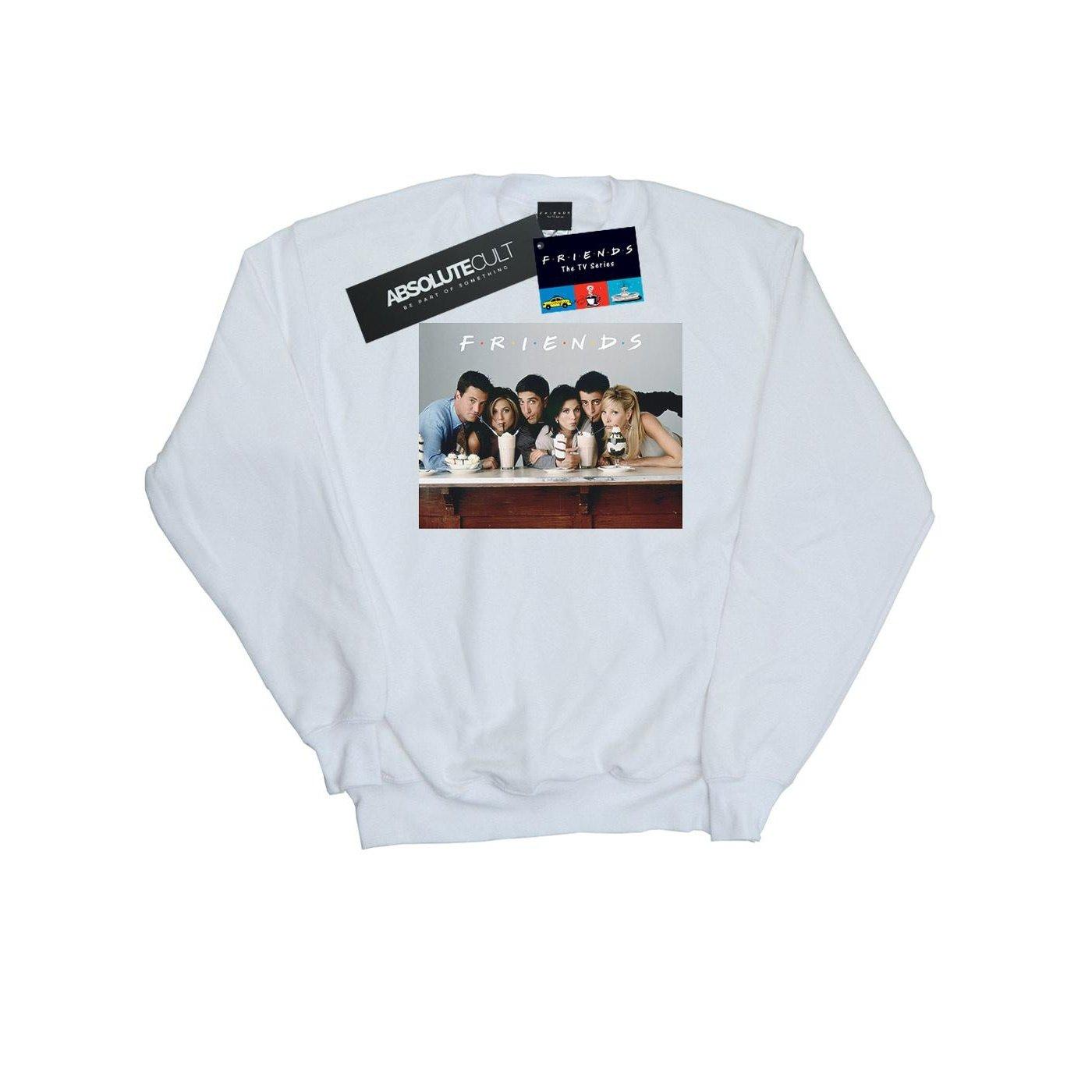 Group Photo Milkshakes Sweatshirt Damen Weiss S von Friends