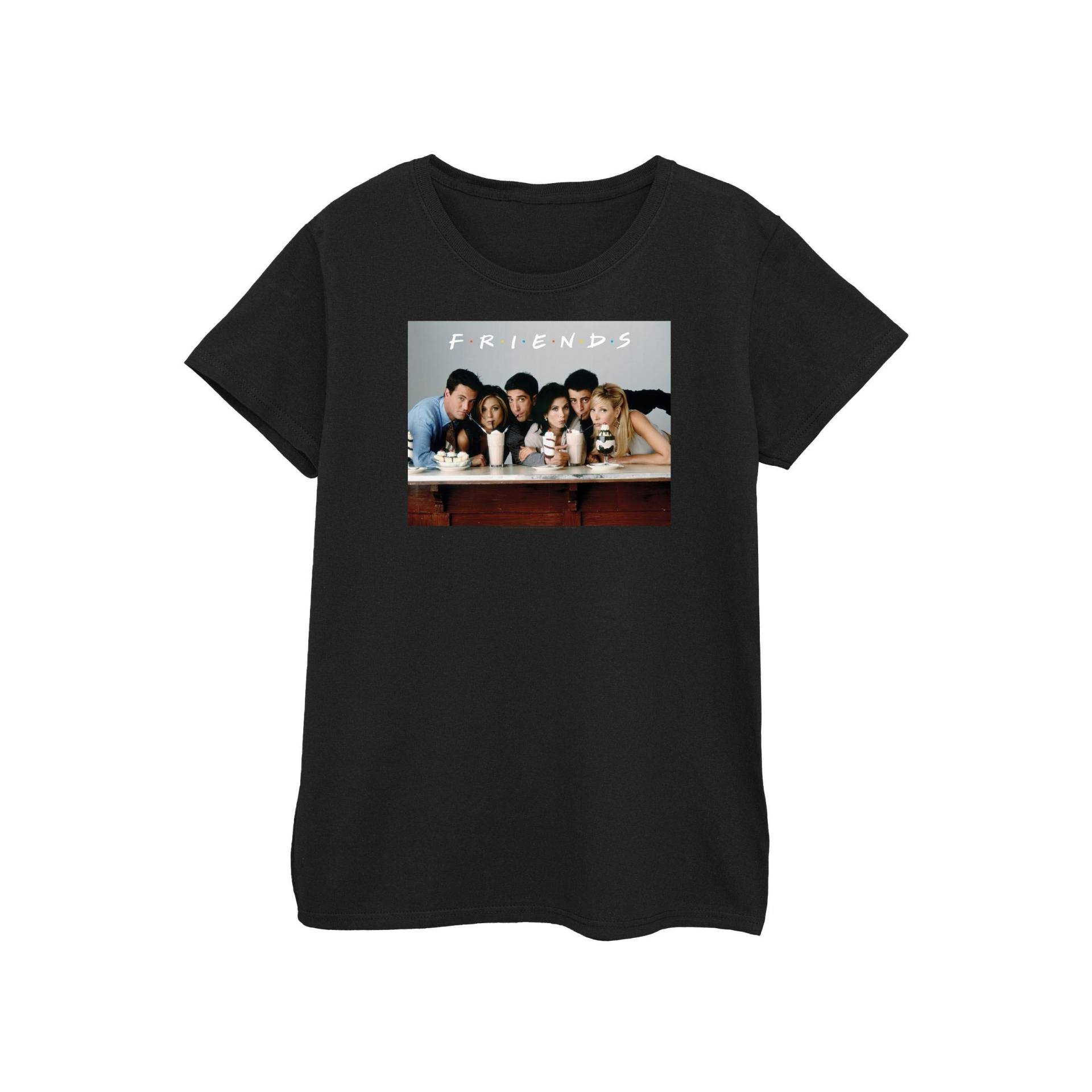 Group Photo Milkshakes Tshirt Damen Schwarz S von Friends