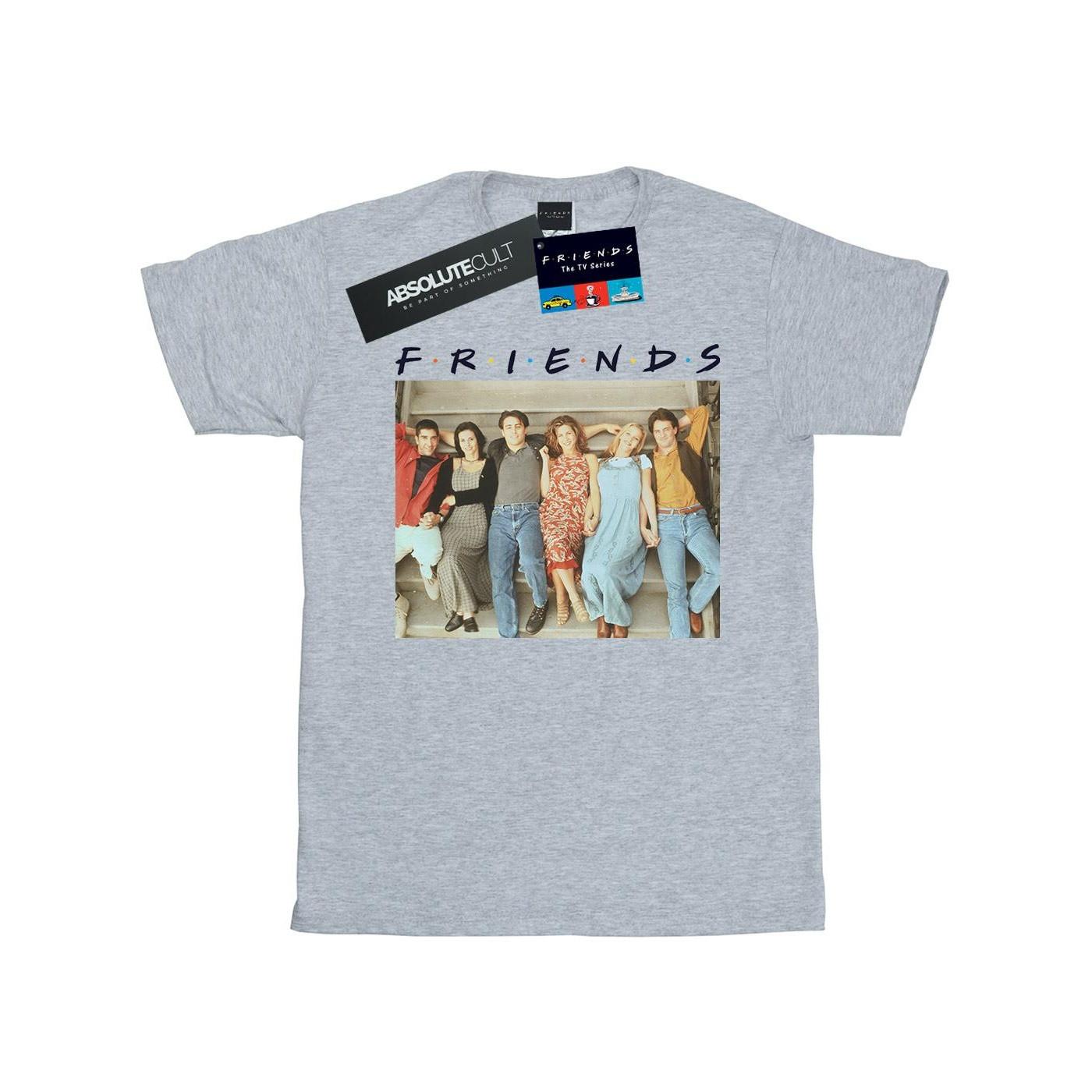 Group Photo Stairs Tshirt Damen Grau XL von Friends