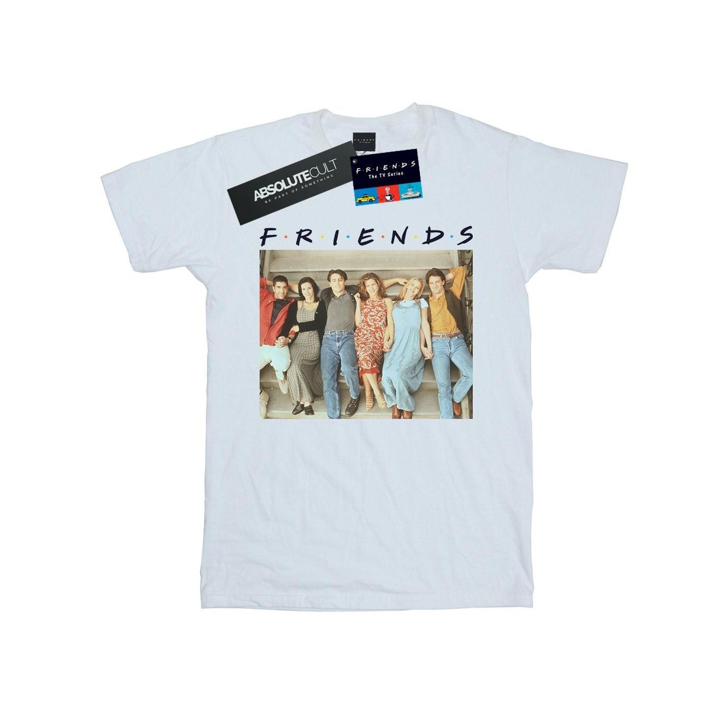 Group Photo Stairs Tshirt Jungen Weiss 128 von Friends