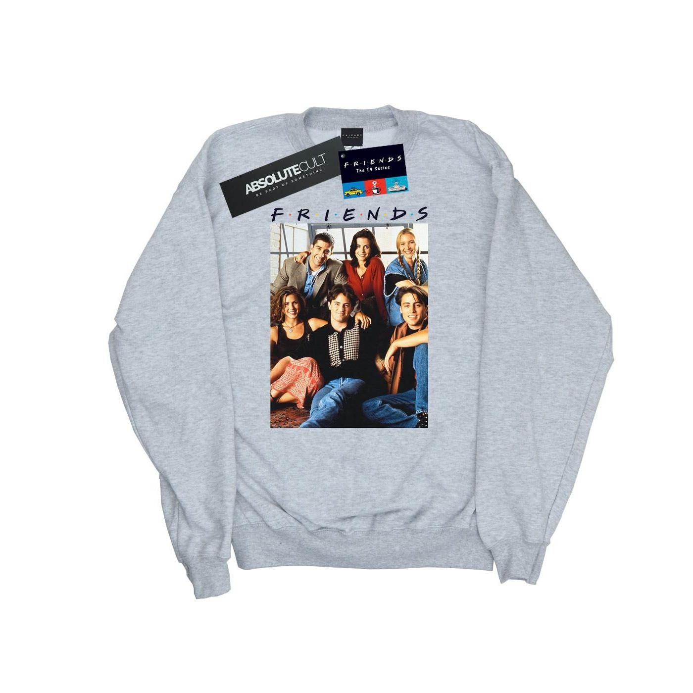 Group Photo Window Sweatshirt Herren Grau M von Friends