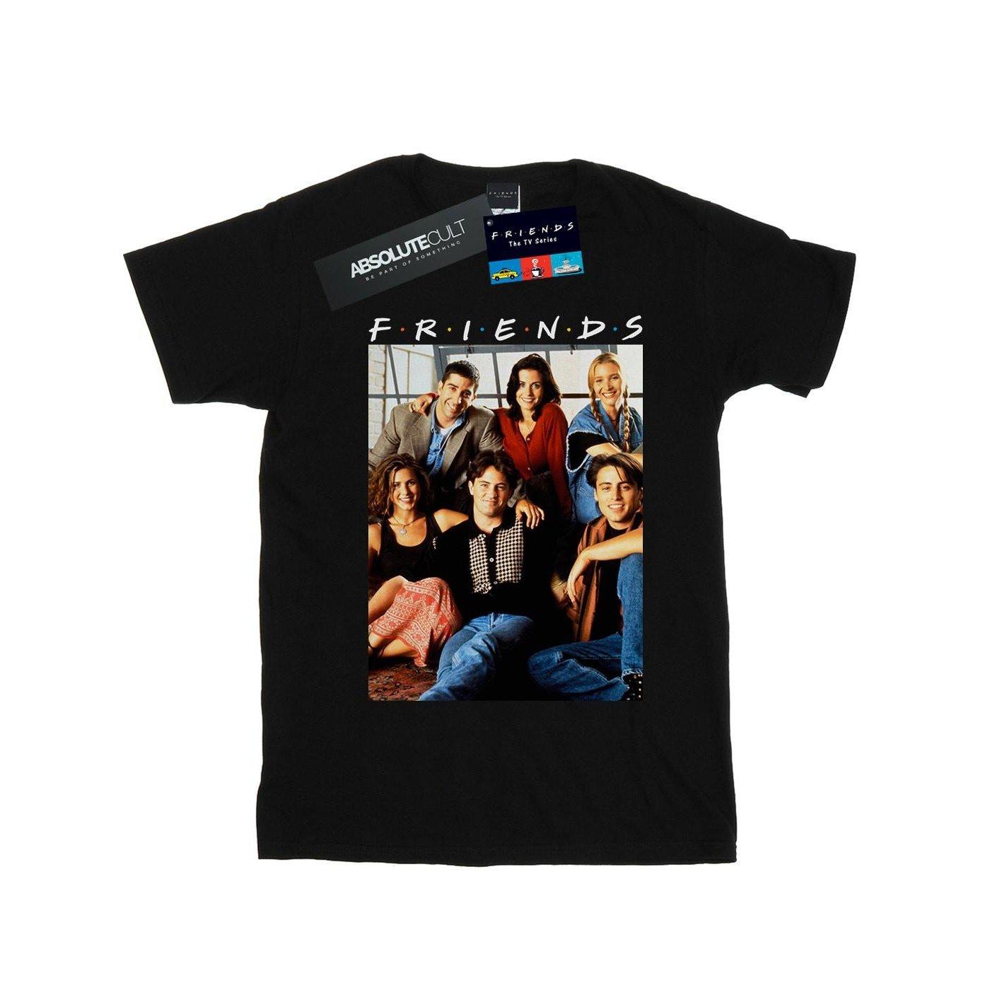 Group Photo Window Tshirt Herren Schwarz XL von Friends