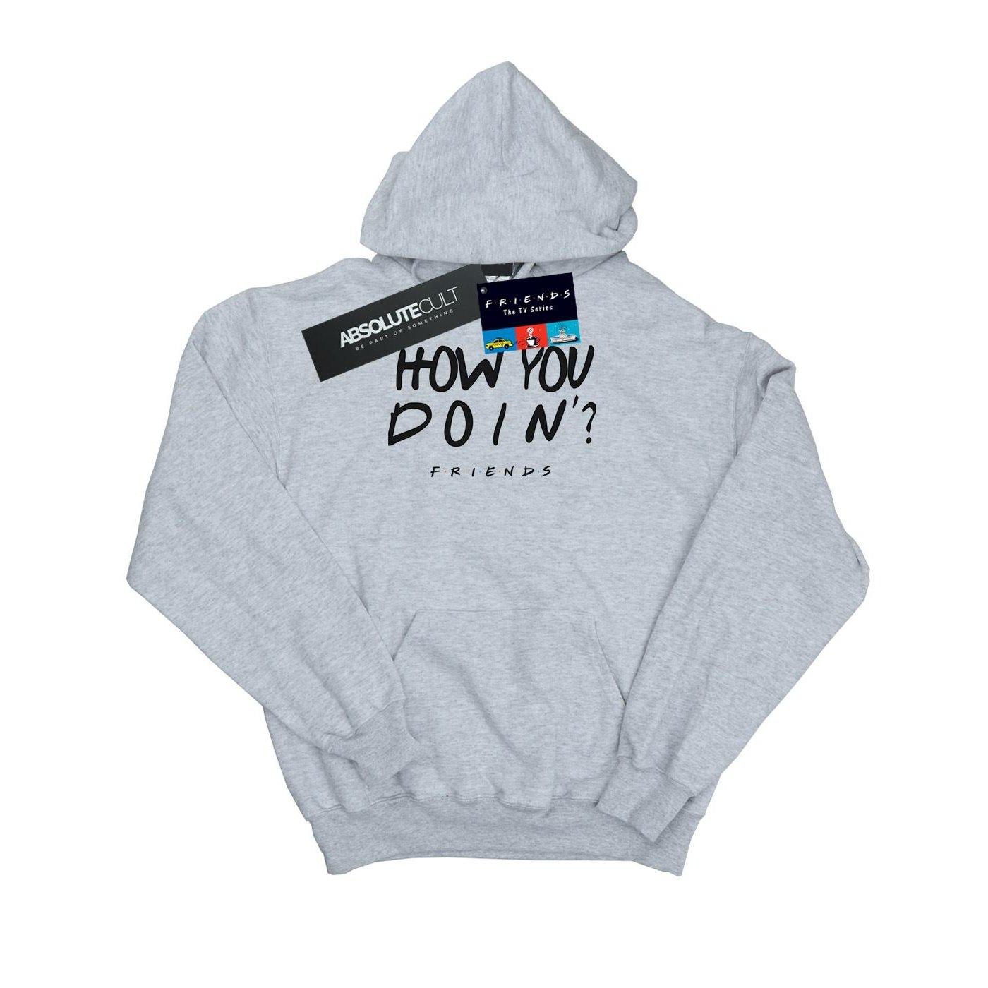 How You Doin? Kapuzenpullover Damen Grau S von Friends