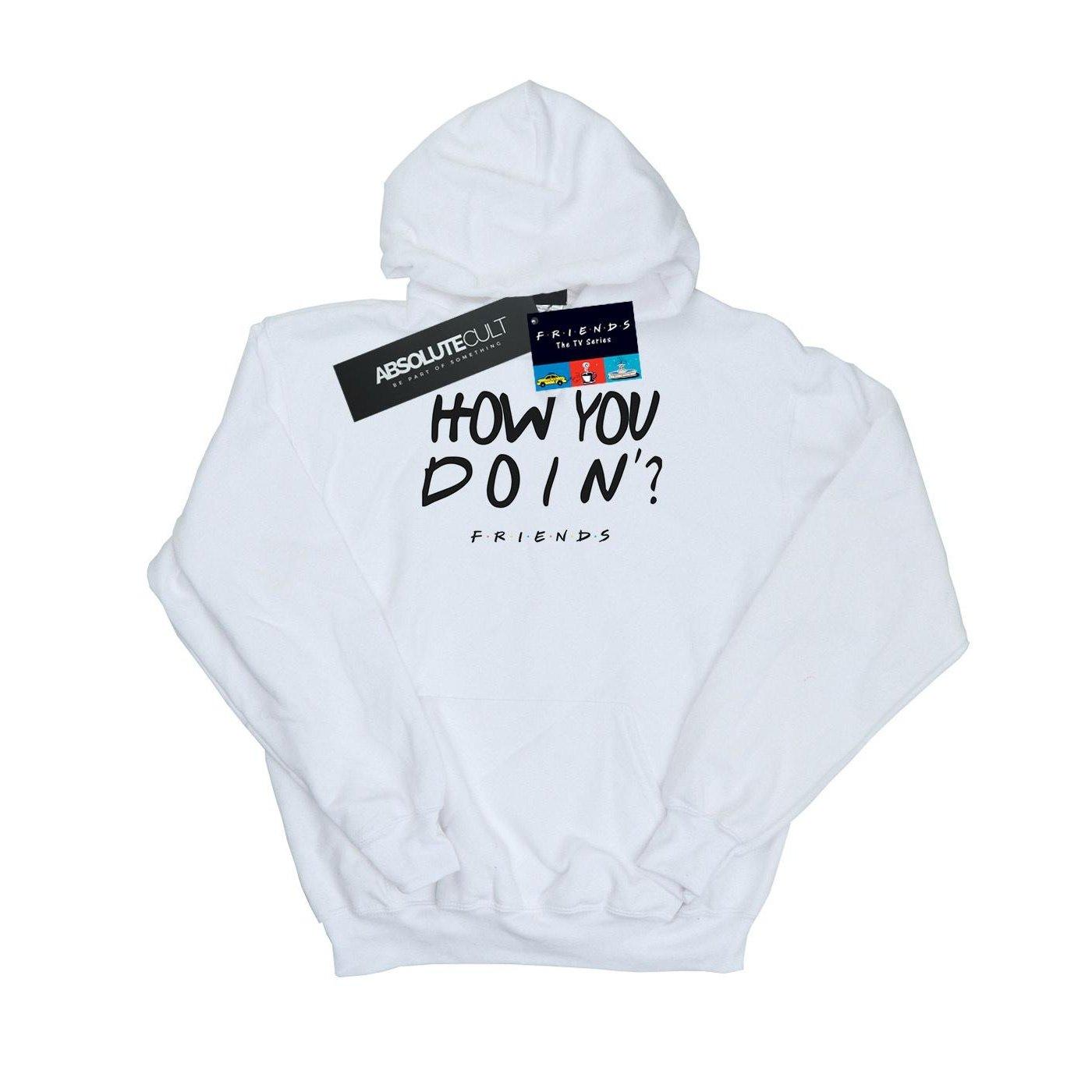 How You Doin? Kapuzenpullover Damen Weiss M von Friends