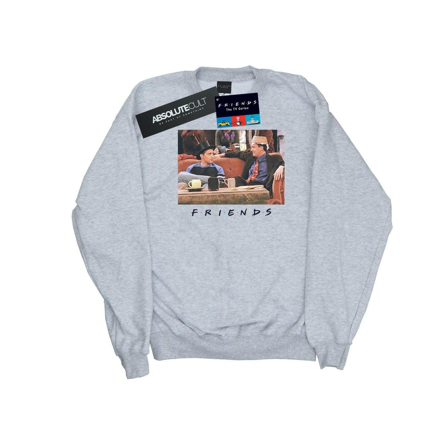 Joey And Chandler Hats Sweatshirt Mädchen Grau 128 von Friends