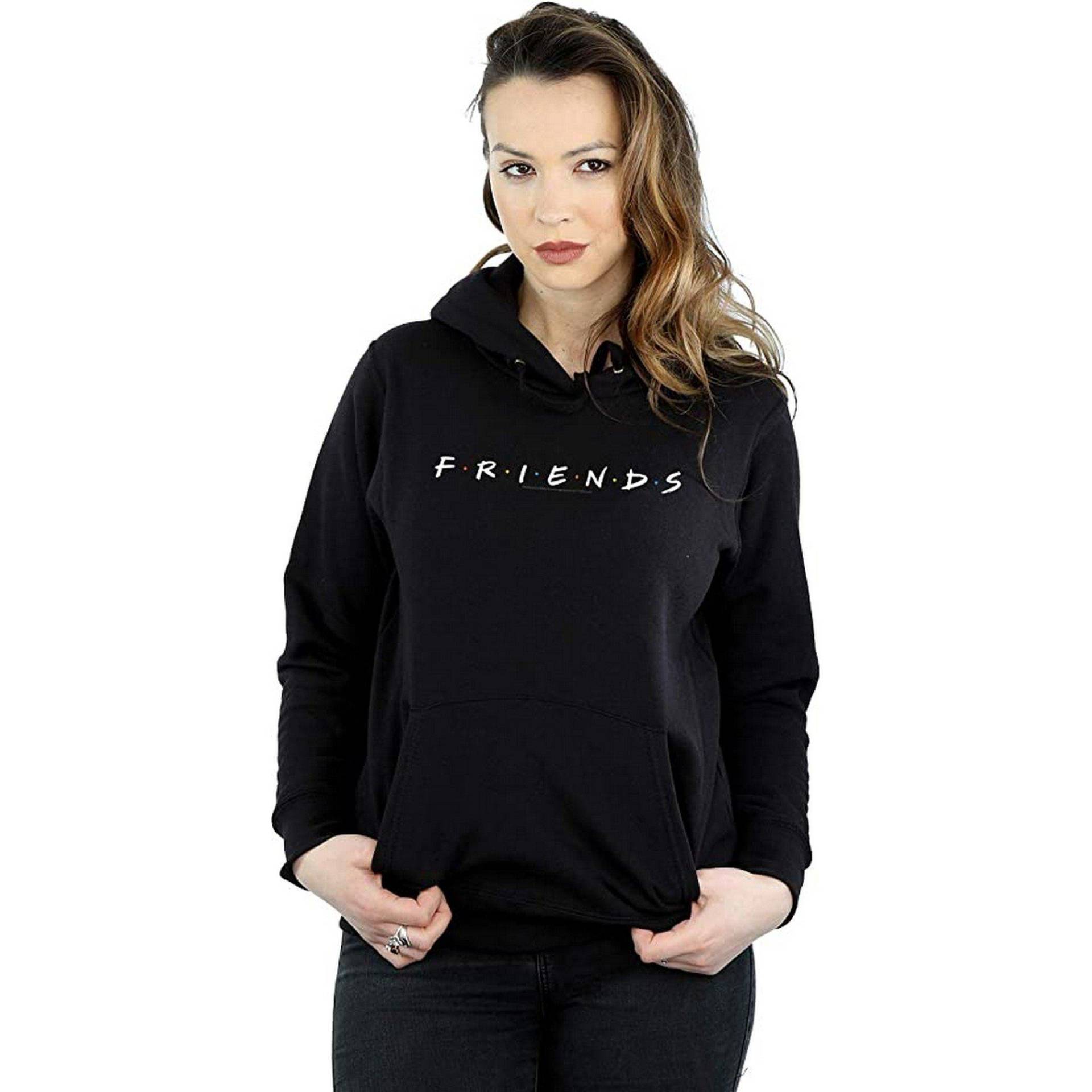 Kapuzenpullover Damen Schwarz XXL von Friends