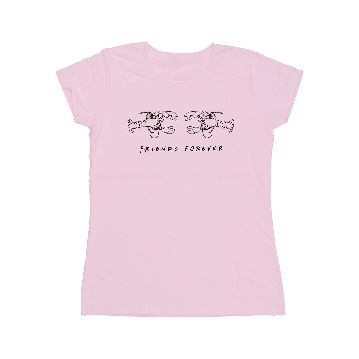 Lobster Logo Tshirt Damen Pink XXL von Friends