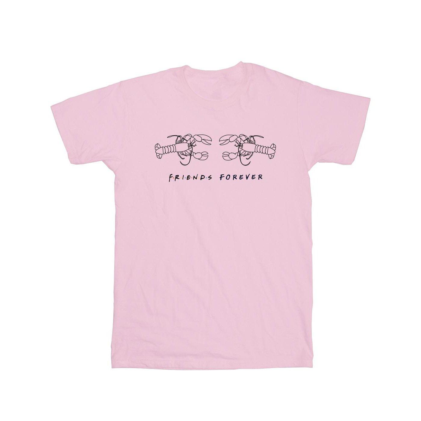 Lobster Logo Tshirt Herren Pink M von Friends