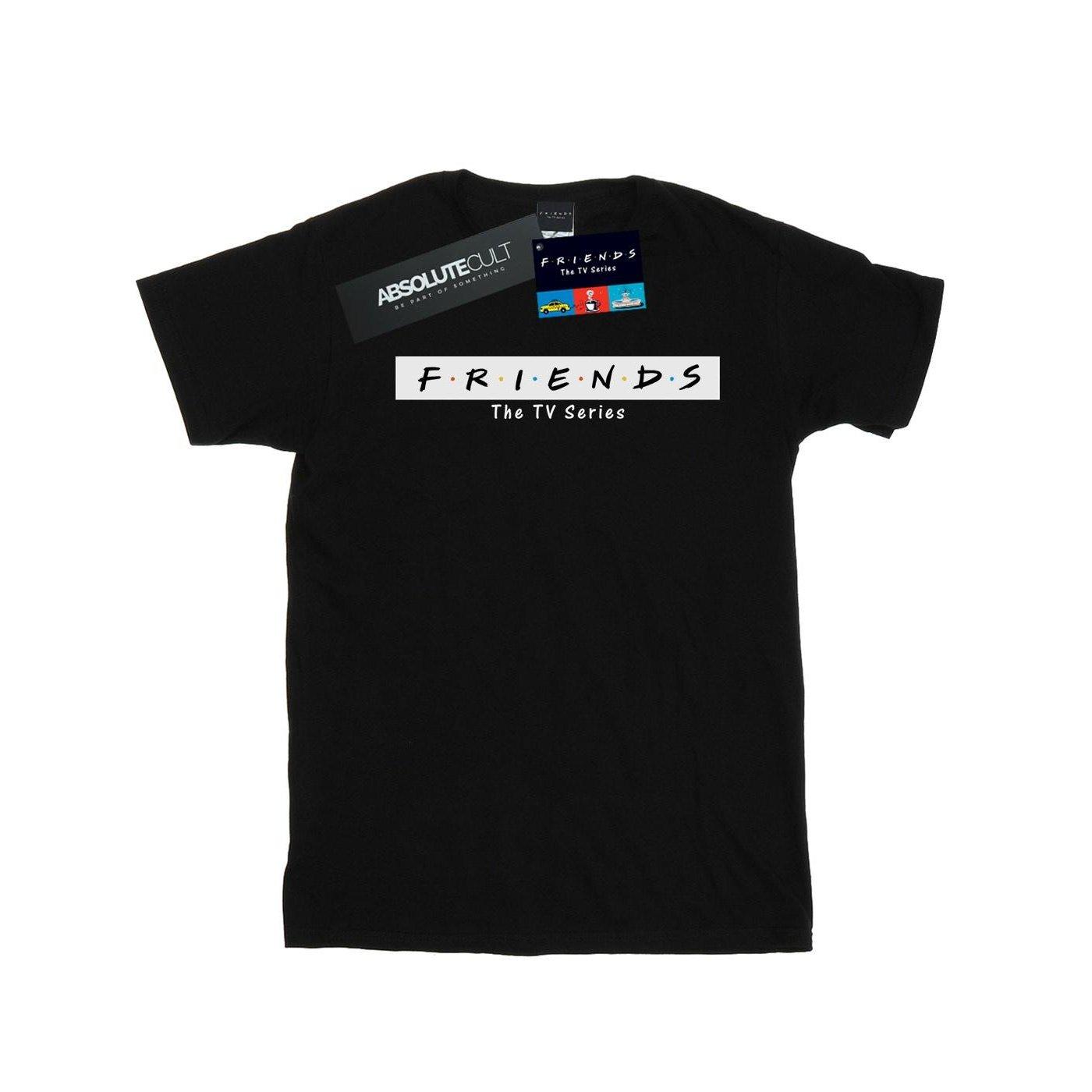 Logo Block Tshirt Herren Schwarz S von Friends