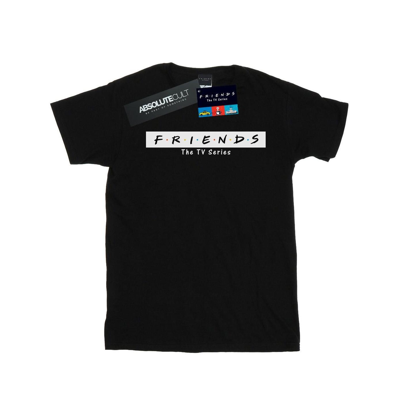 Logo Block Tshirt Mädchen Schwarz 116 von Friends