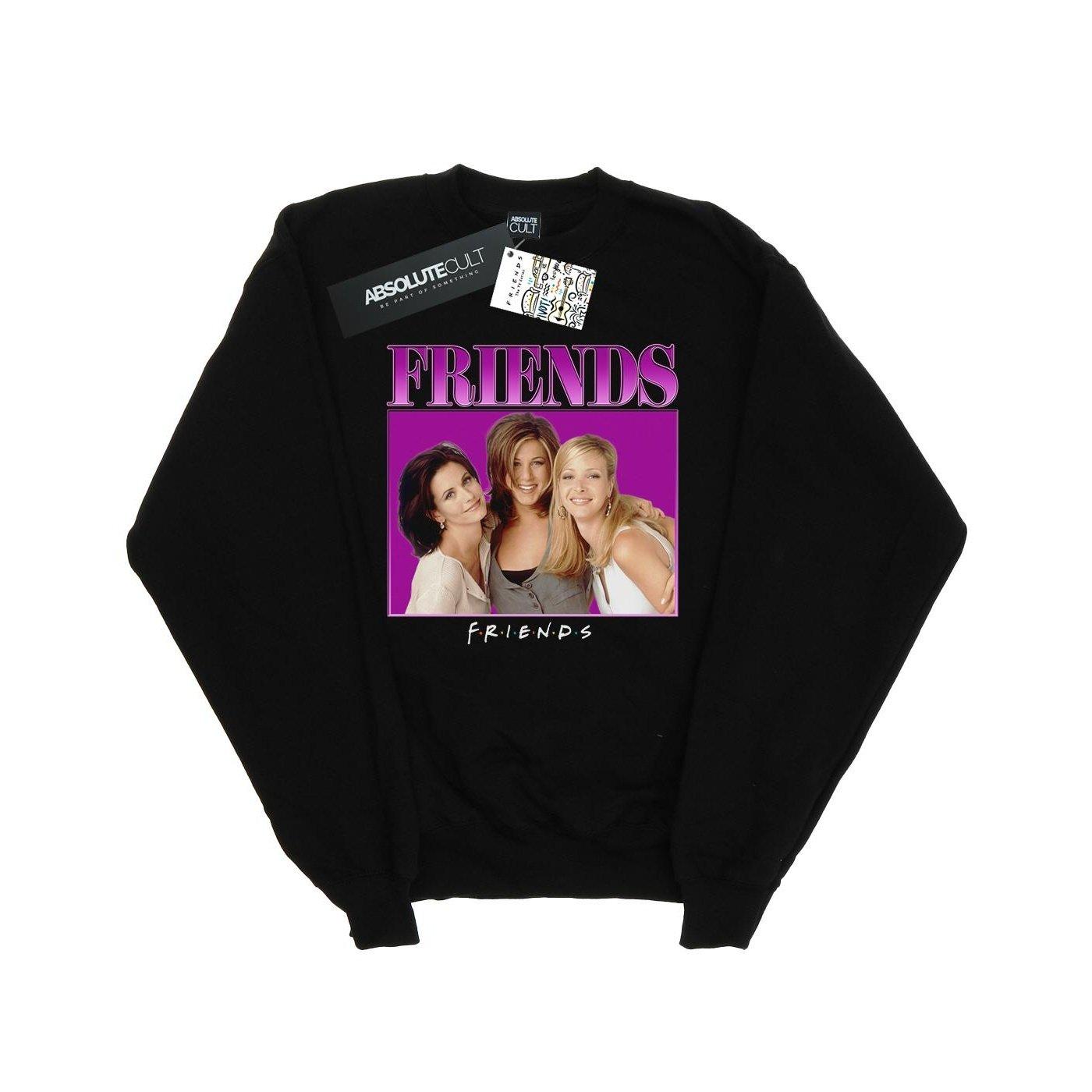 Monica Rachel Phoebe Homage Sweatshirt Mädchen Schwarz 116 von Friends