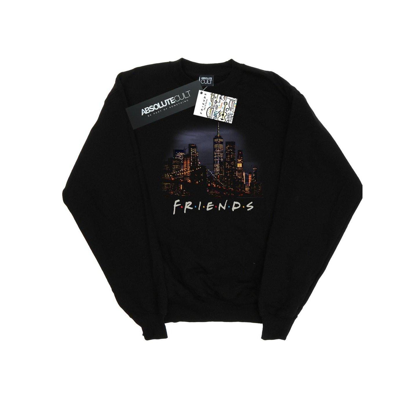 Night Skyline Sweatshirt Herren Schwarz M von Friends