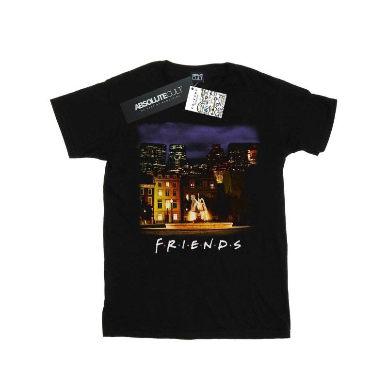 Nightime Fountain Tshirt Damen Schwarz L von Friends