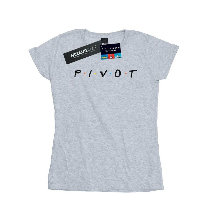 Pivot Logo Tshirt Damen Grau XL von Friends