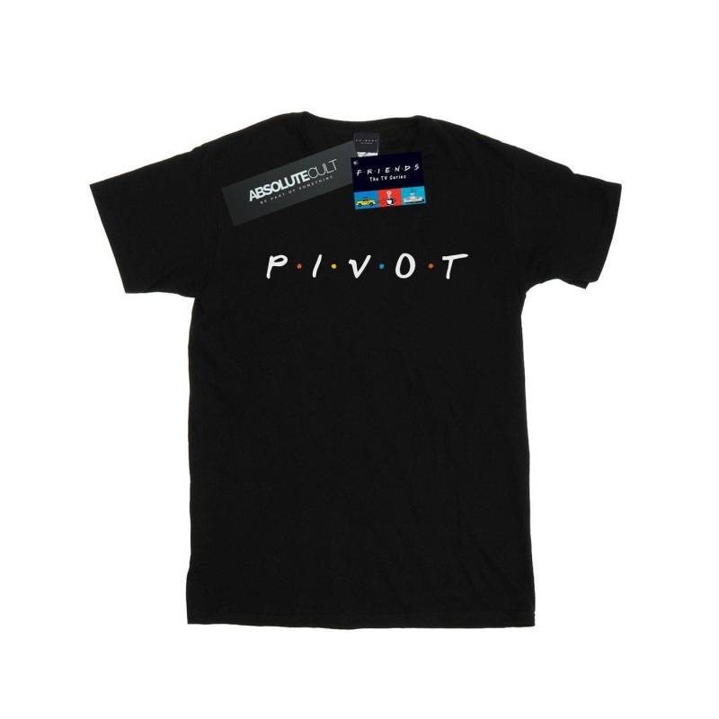 Pivot Logo Tshirt Damen Schwarz XL von Friends