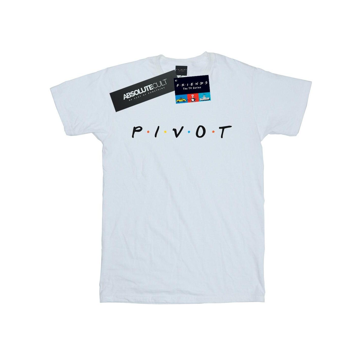Pivot Logo Tshirt Damen Weiss S von Friends