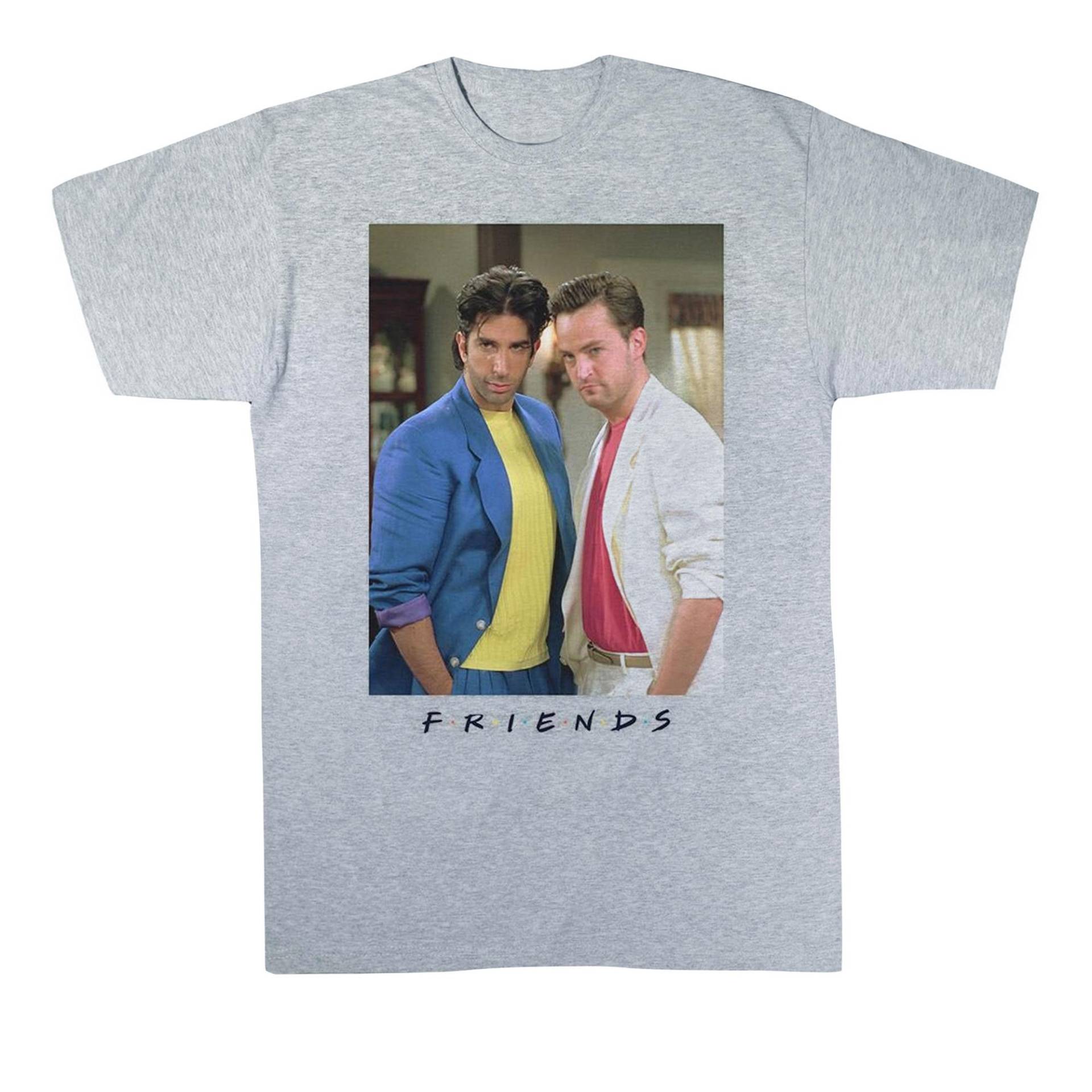 Ross And Chandler College Tshirt Jungen Grau 128 von Friends