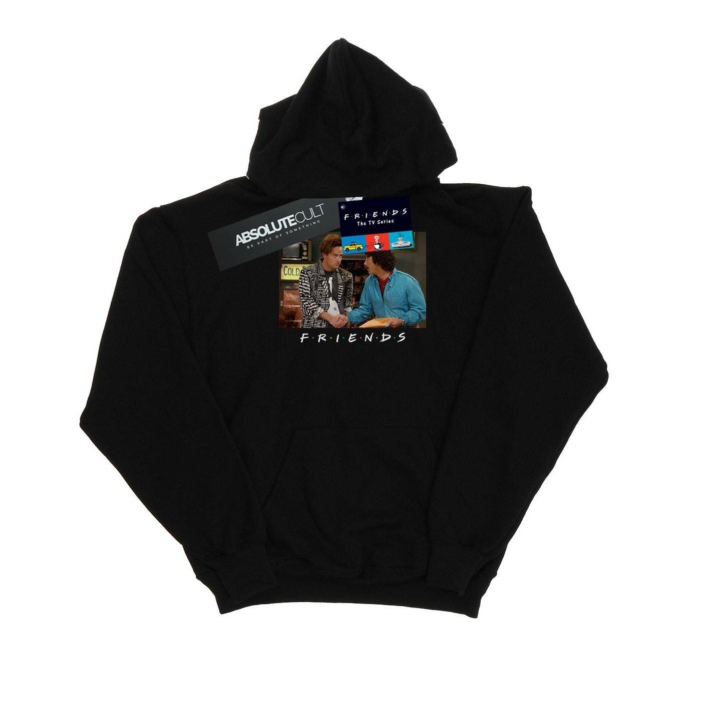 Ross And Chandler Handshake Kapuzenpullover Mädchen Schwarz 116 von Friends