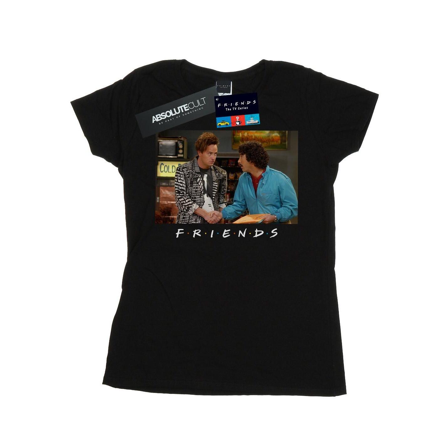 Ross And Chandler Handshake Tshirt Damen Schwarz XL von Friends