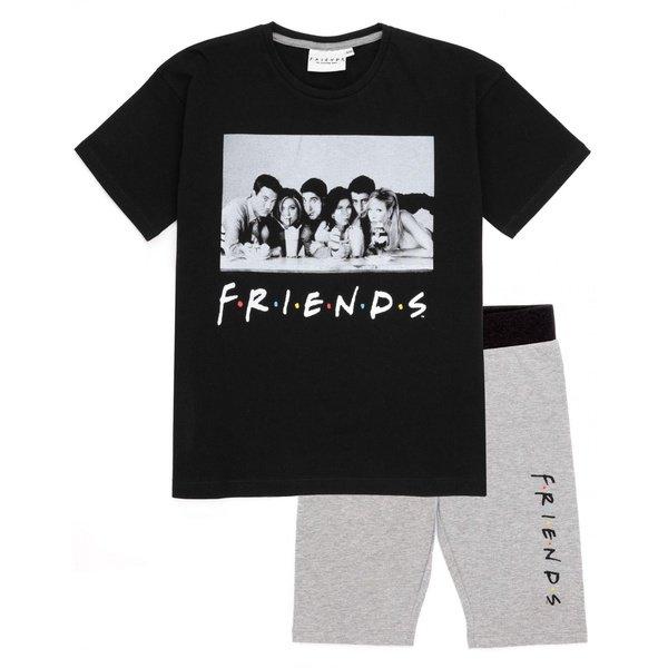 Schlafanzug Mit Shorts Mädchen Schwarz 140 von Friends