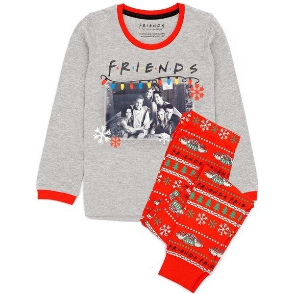 Schlafanzug Weihnachtliches Design Mädchen Grau 140 von Friends