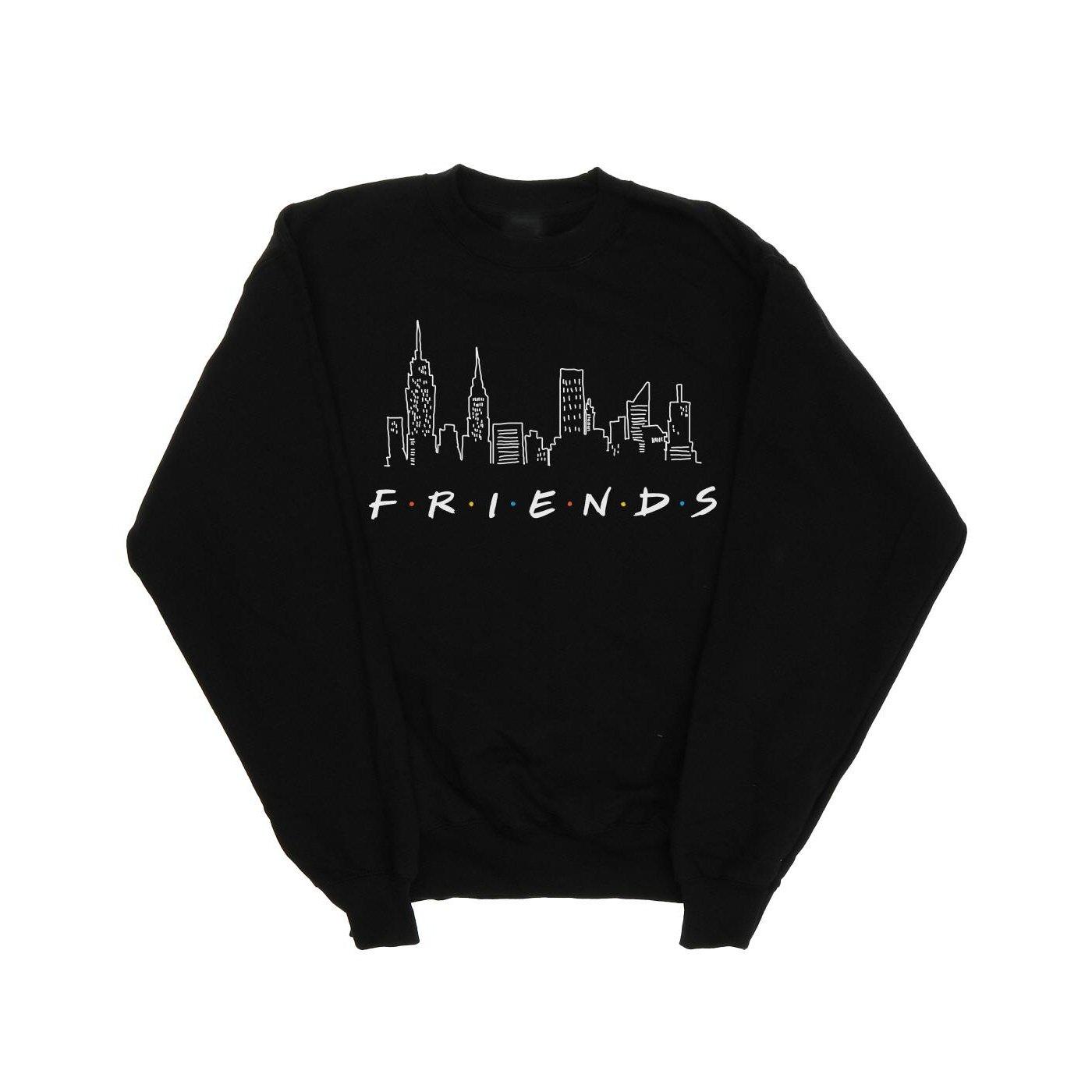 Skyline Logo Sweatshirt Herren Schwarz M von Friends