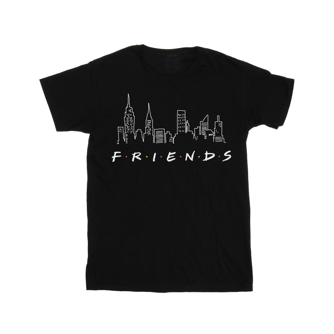 Skyline Logo Tshirt Damen Schwarz 3XL von Friends