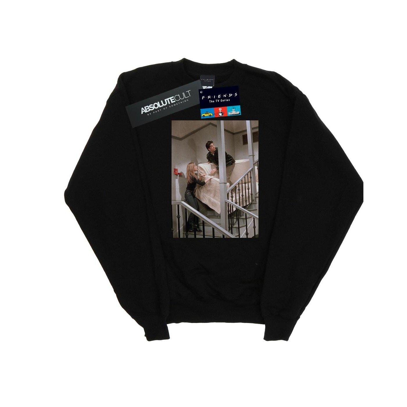 Sofa Stairs Photo Sweatshirt Herren Schwarz S von Friends