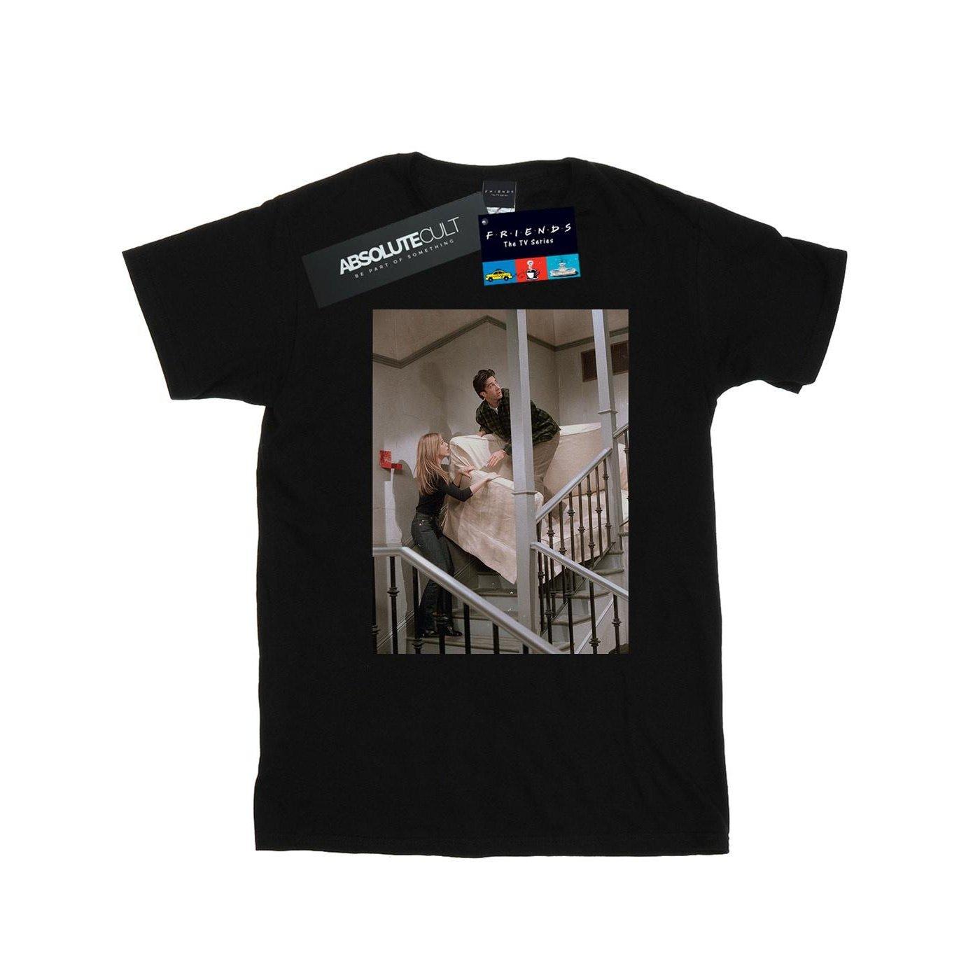 Sofa Stairs Photo Tshirt Damen Schwarz XXL von Friends