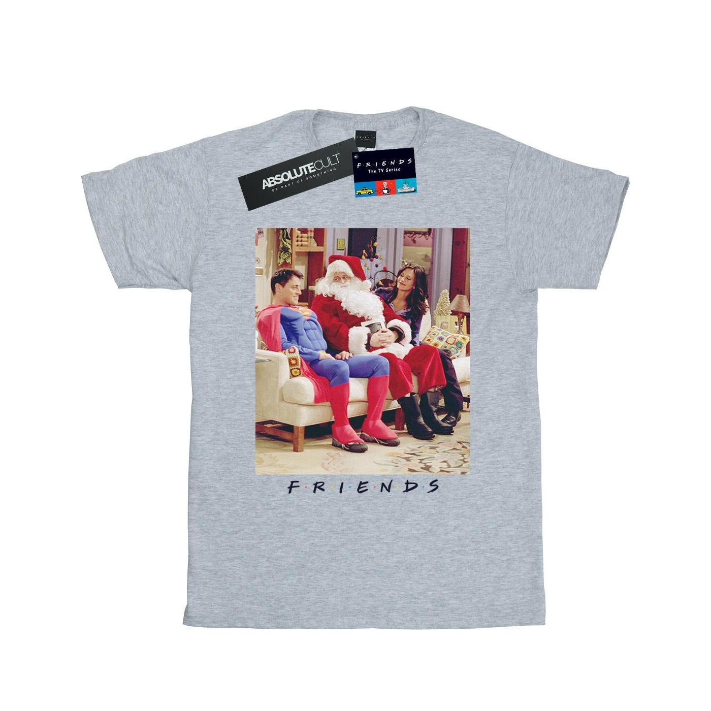 Superman And Santa Tshirt Damen Grau S von Friends