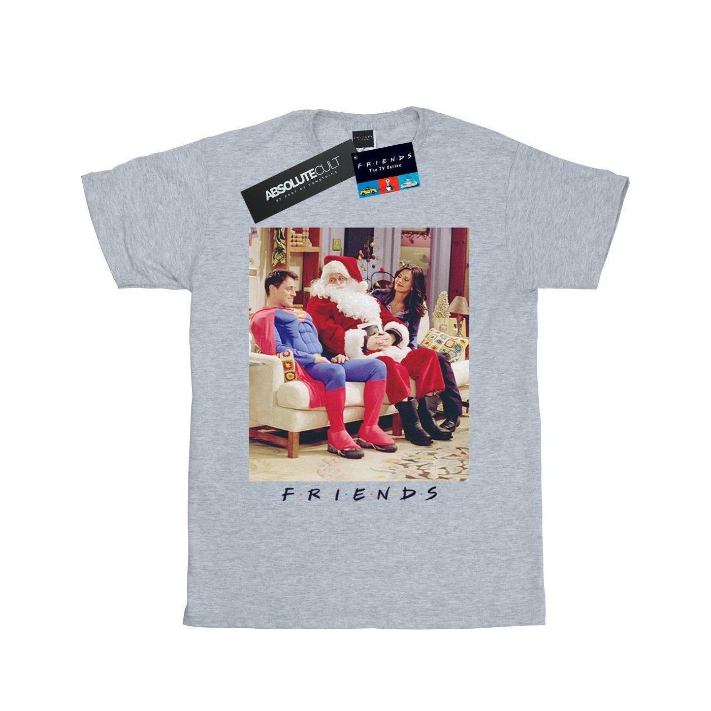 Superman And Santa Tshirt Jungen Grau 152-158 von Friends