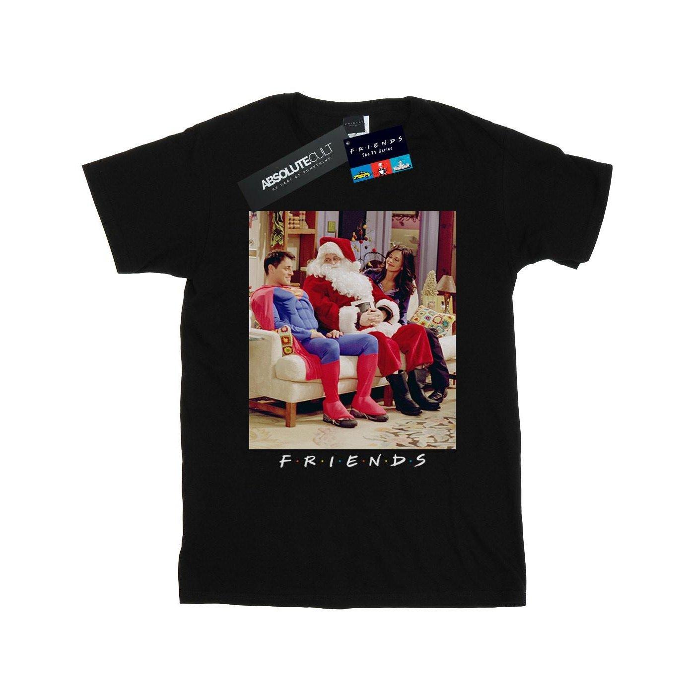 Superman And Santa Tshirt Jungen Schwarz 116 von Friends