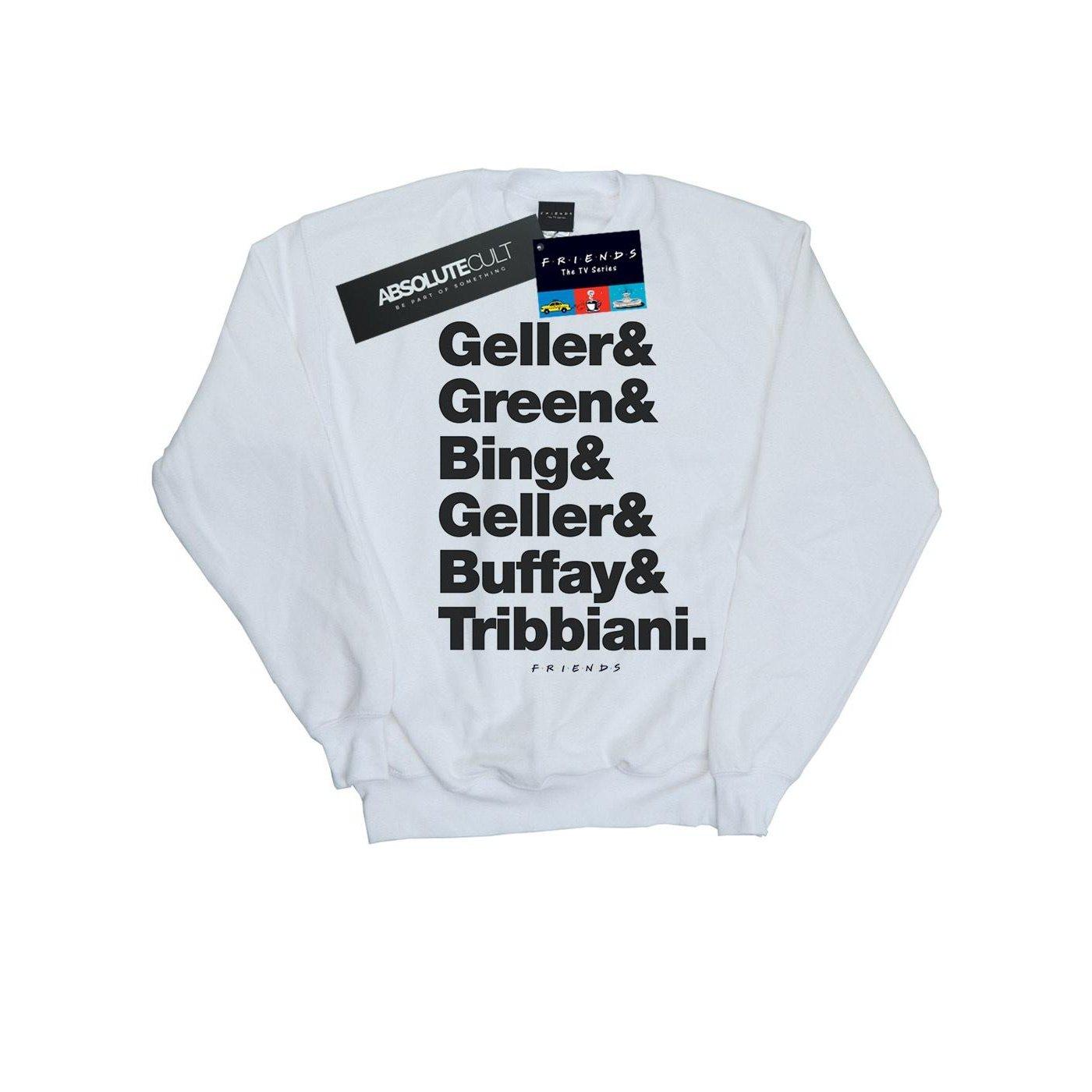 Surnames Text Sweatshirt Jungen Weiss 128 von Friends