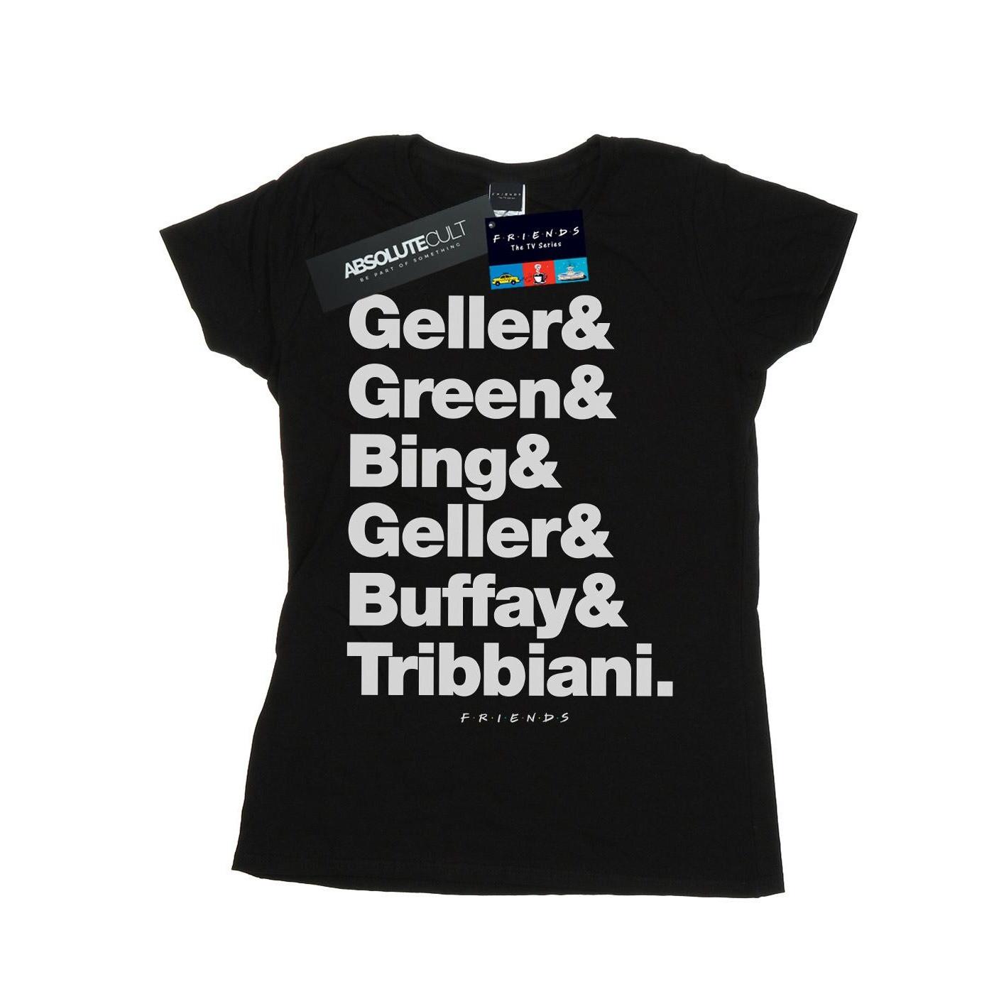 Surnames Text Tshirt Damen Schwarz XXL von Friends