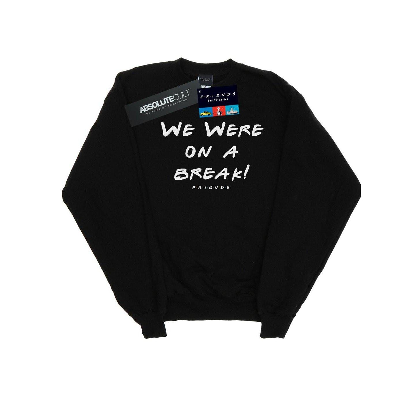 We Were On A Break Text Sweatshirt Herren Schwarz L von Friends