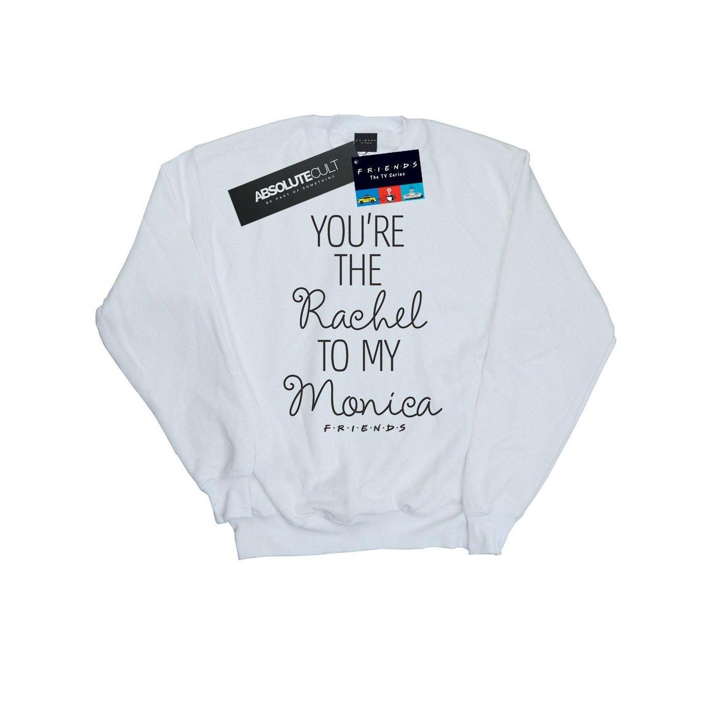 You're The Rachel To My Monica Sweatshirt Damen Weiss L von Friends