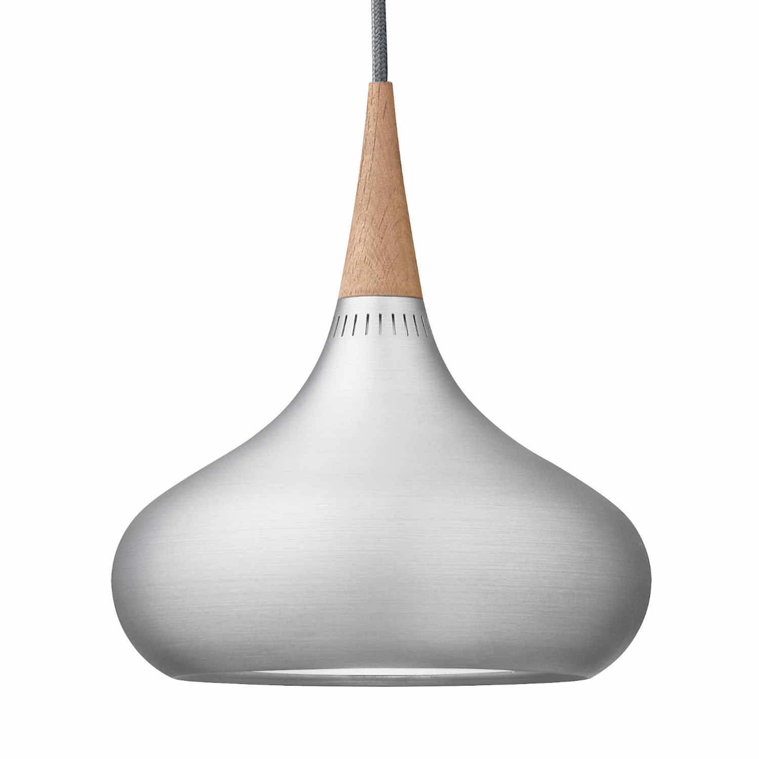 Orient P1 Pendelleuchte, Farbe aluminium/oak von Fritz Hansen