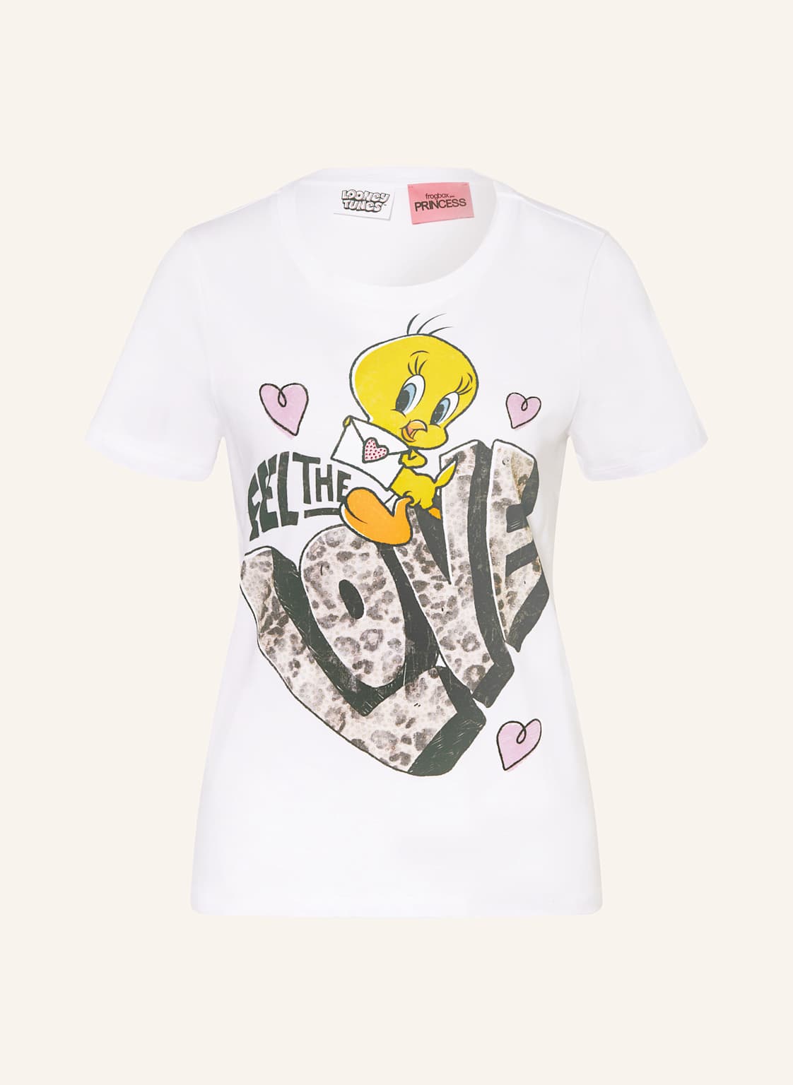 Frogbox T-Shirt Mit Schmucksteinen weiss von FrogBox