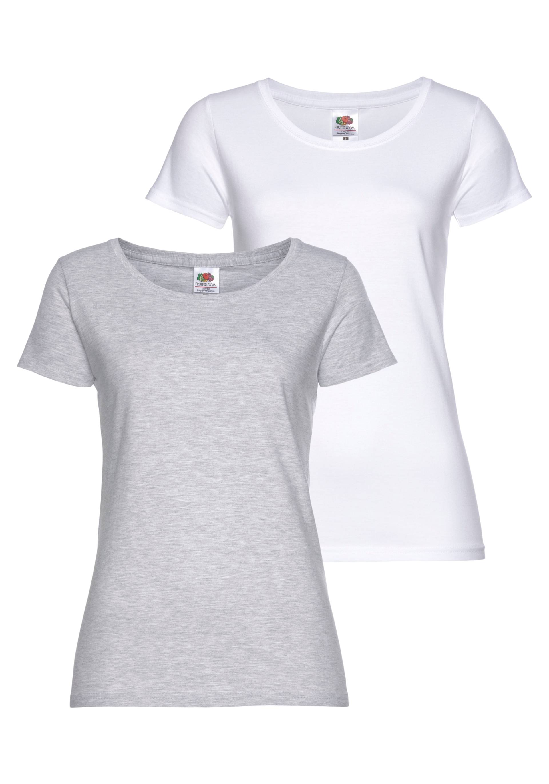 Fruit of the Loom Rundhalsshirt »Lady Fit Premium«, (Packung, 2 tlg., 2er-Pack) von Fruit Of The Loom