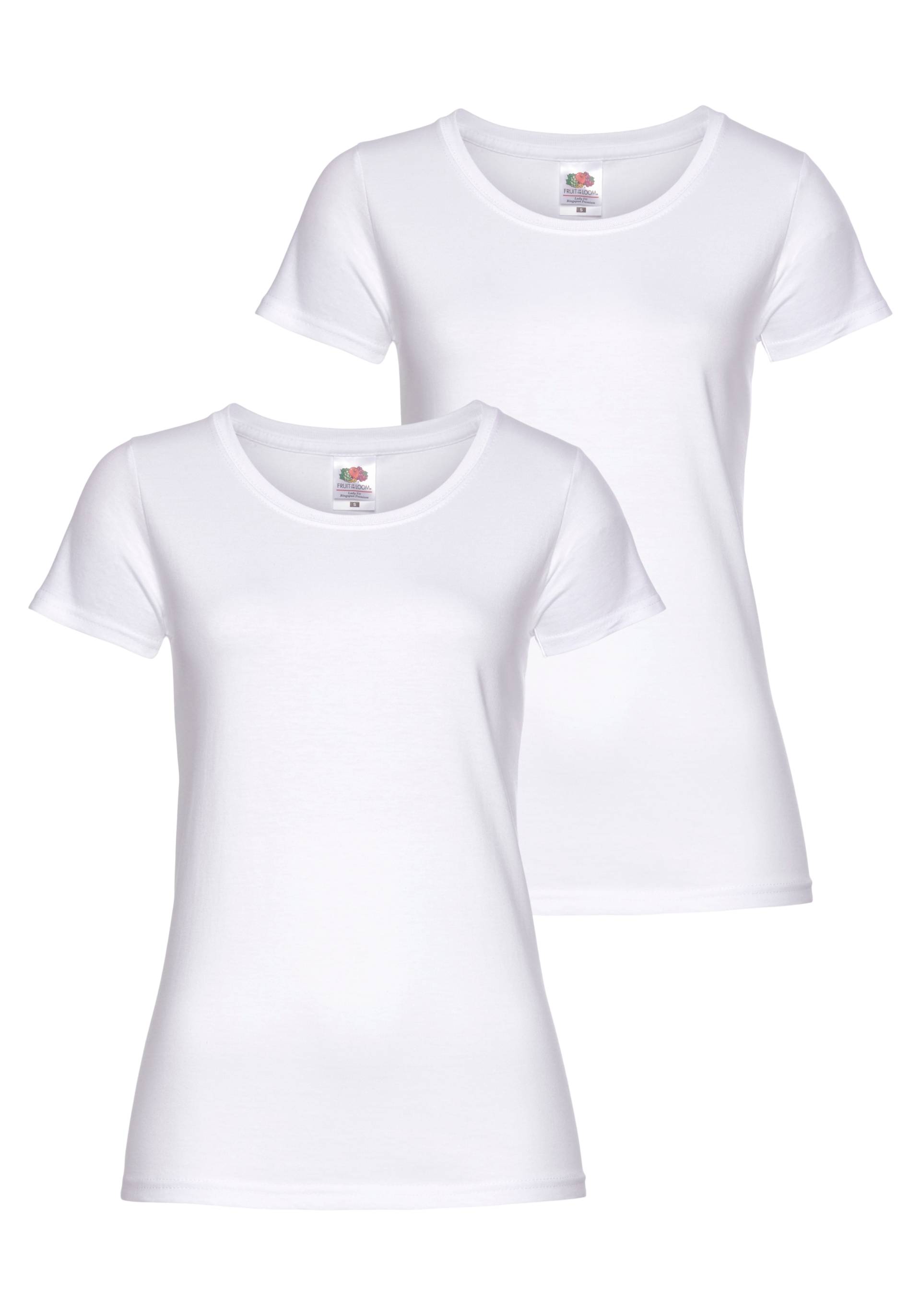 Fruit of the Loom Rundhalsshirt »Lady Fit Premium«, (Packung, 2 tlg., 2er-Pack) von Fruit Of The Loom