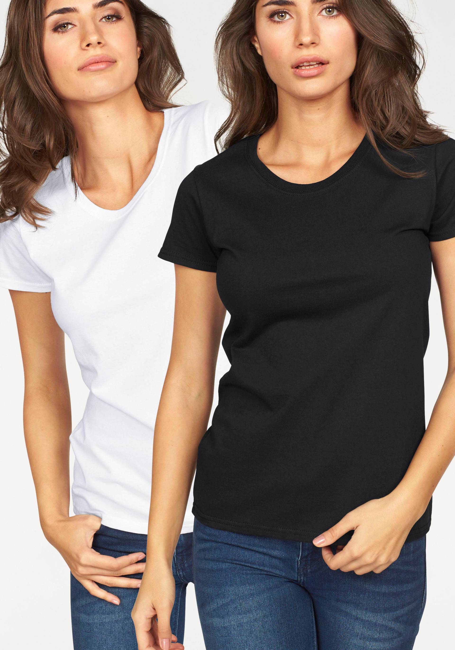 Fruit of the Loom Rundhalsshirt »Lady Fit Premium«, (Packung, 2 tlg., 2er-Pack) Fruit of the Loom Rundhalsshirt »Lady Fit Premium«, (Packung, 2 tlg., 2er-Pack) von Fruit Of The Loom