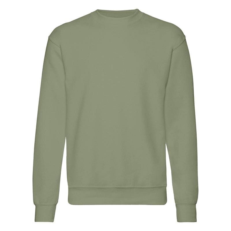 Belcoro® Garn Pullover Sweatshirt Herren Olivegrün L von Fruit of the Loom
