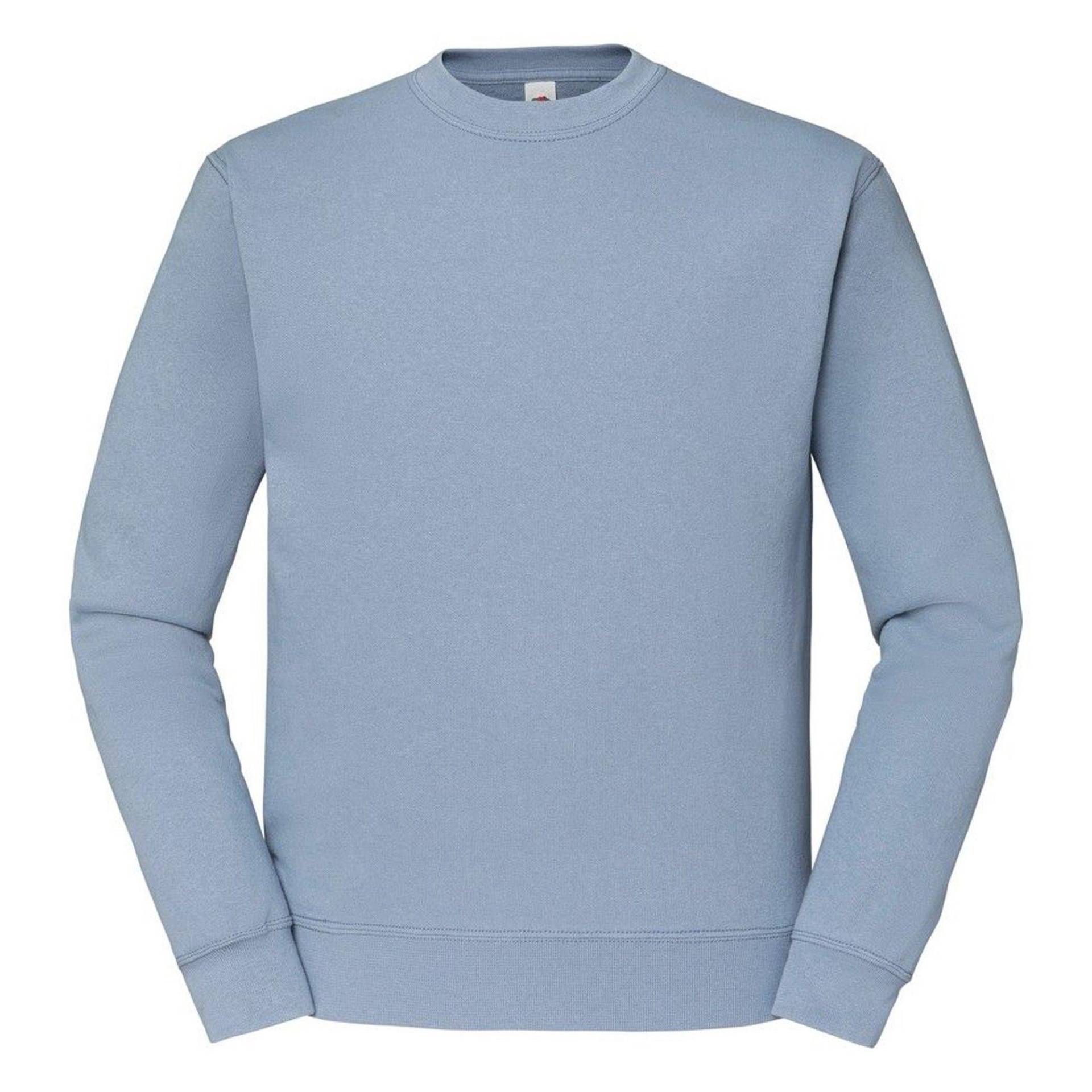 Classic 8020 Sweatshirt Herren Blau L von Fruit of the Loom