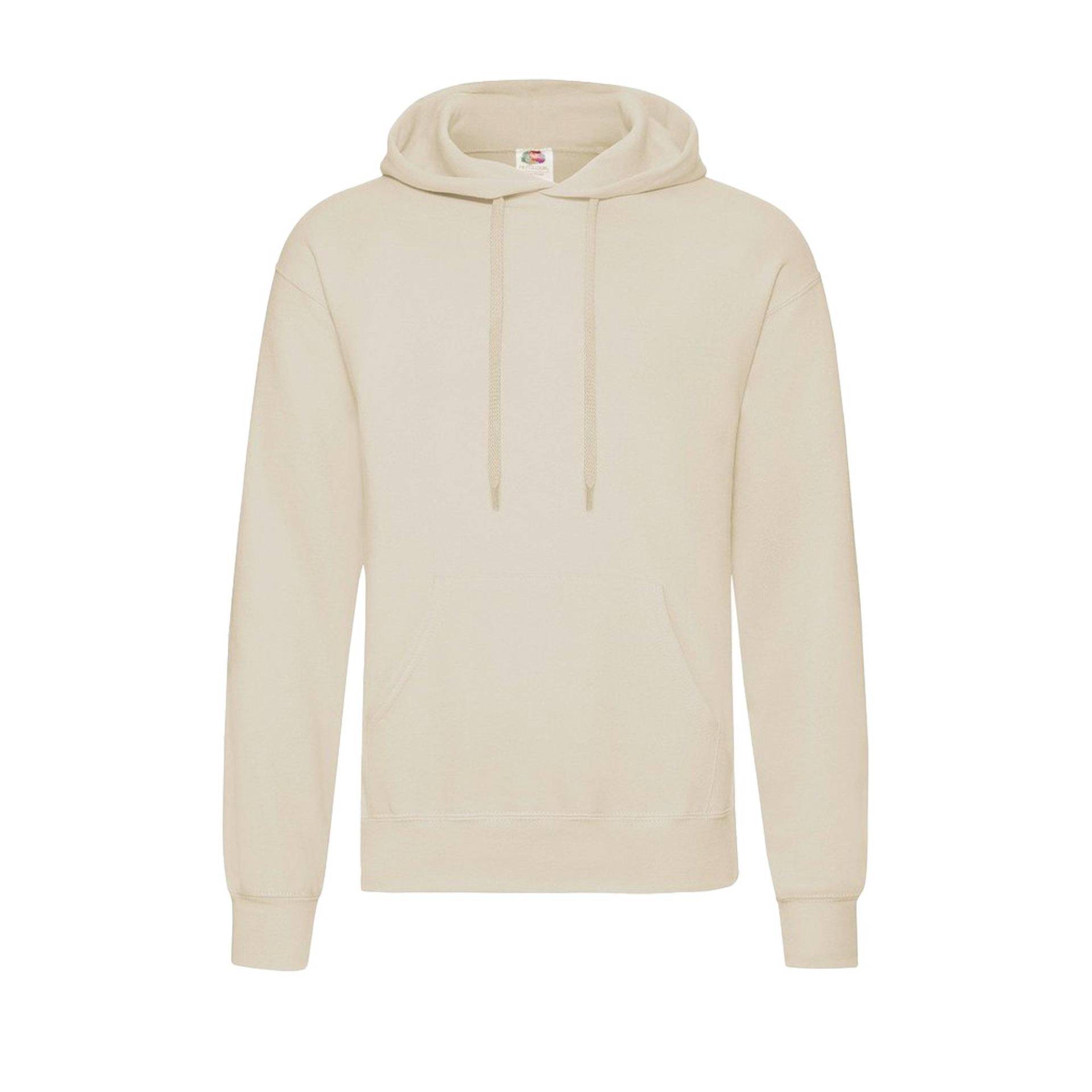 Classic Sweatshirt Mit Kapuze Damen Beige M von Fruit of the Loom