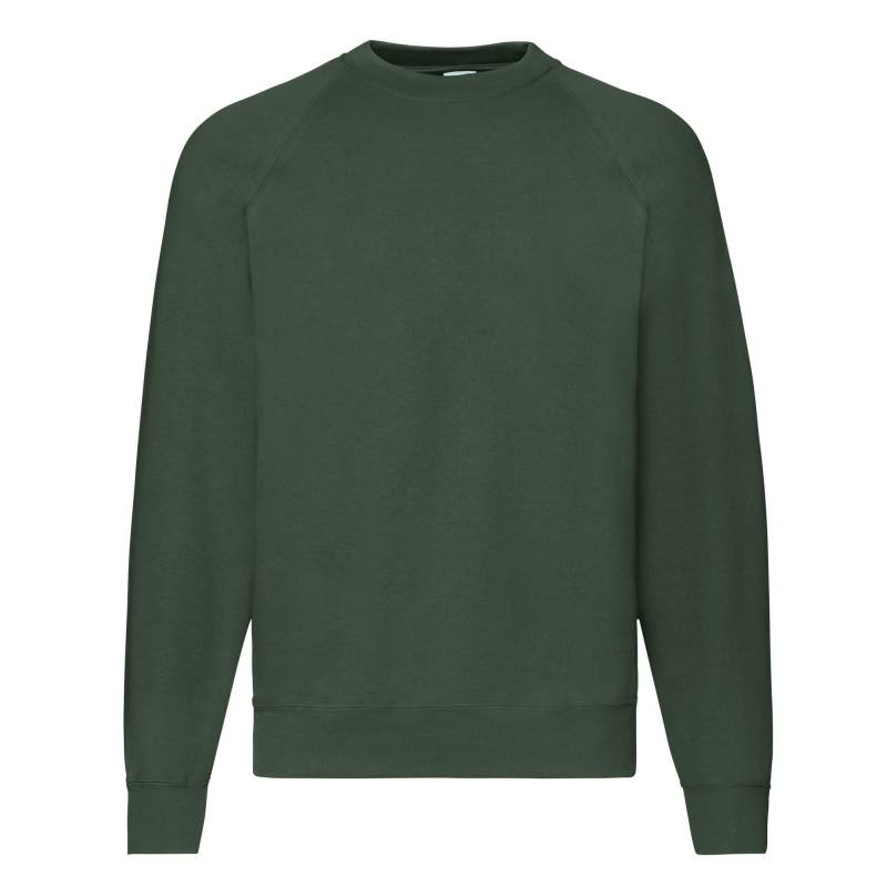 Classic Sweatshirt Raglanärmel Herren Grün M von Fruit of the Loom