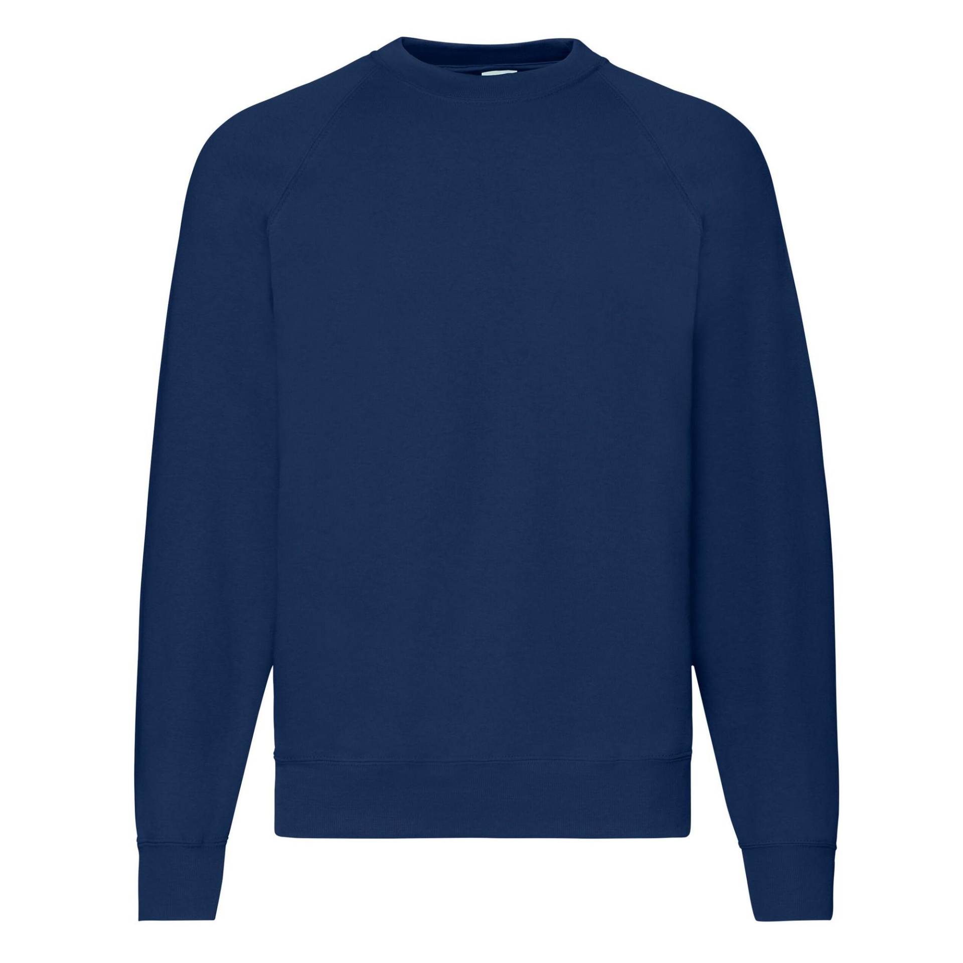 Classic Sweatshirt Raglanärmel Herren Marine XL von Fruit of the Loom