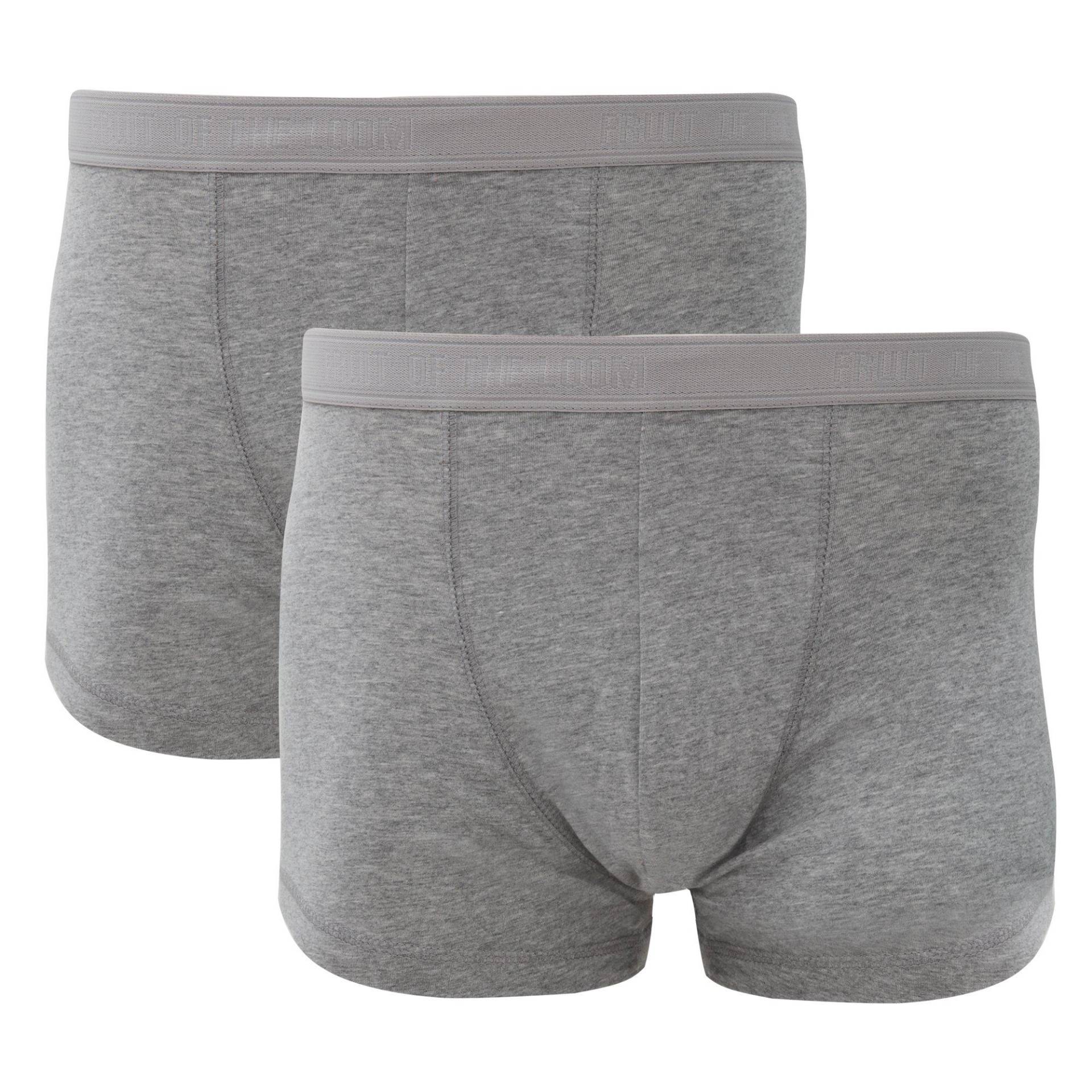 Boxershorts Unterhose, 2 Stück Herren Taubengrau S von Fruit of the Loom